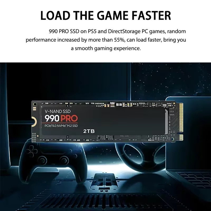 Samsung 990 PRO NVMe M.2 SSD PCIe Gen4 interne Laufwerke in Schwarz - Bild 2