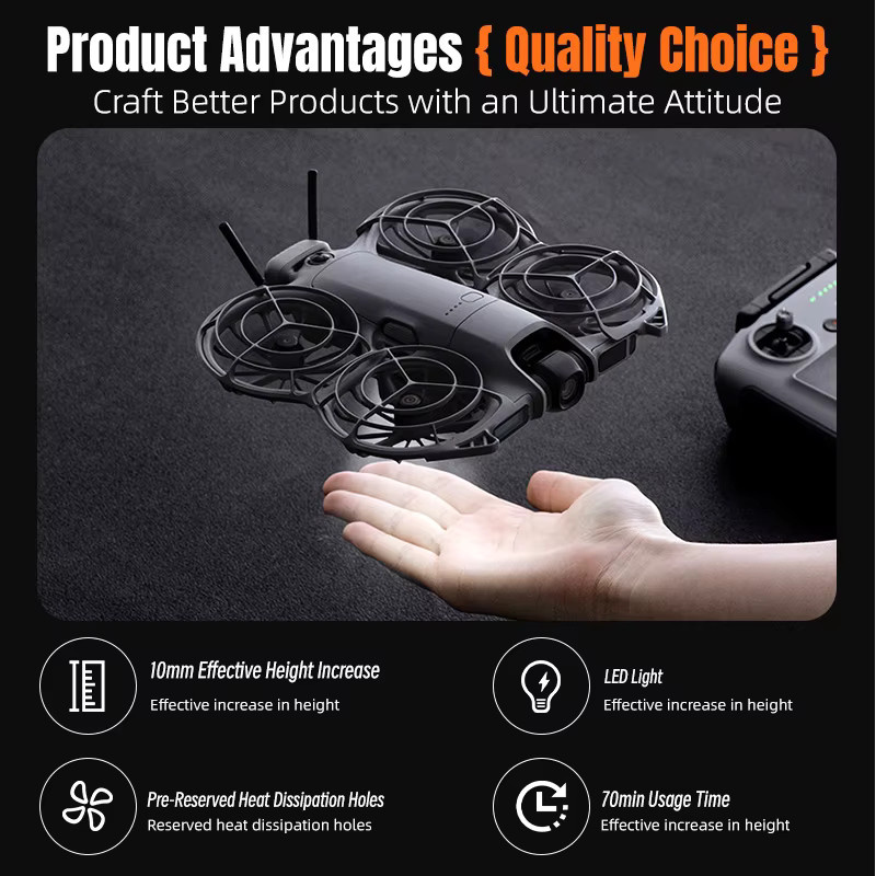 DJI NEO 2 Fahrwerk Nachtlicht mit integrierter wiederaufladbarer Batterie und Snap Design - Bild 2