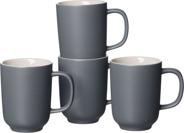 Ritzenhoff & Breker Kaffeebecher Jasper Grau 4er Set 285 ml - Bild 1