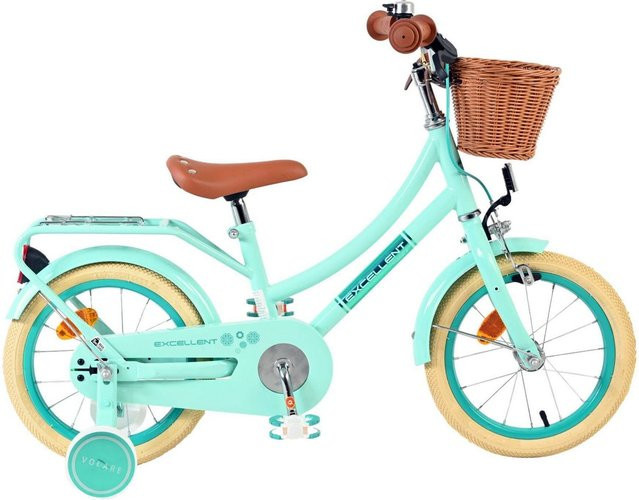 VOLARE Excellent Kinderfahrrad, 14 Zoll, grün - Bild 1