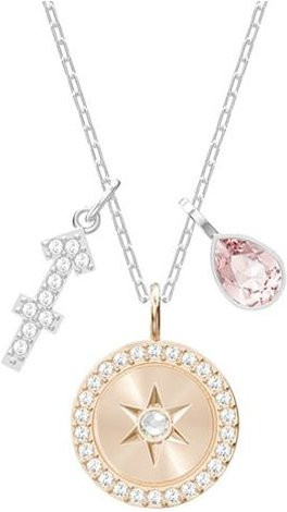 Swarovski Halskette Sternzeichen Schütze Biene, Rosa, Kristall, Damen - Bild 1