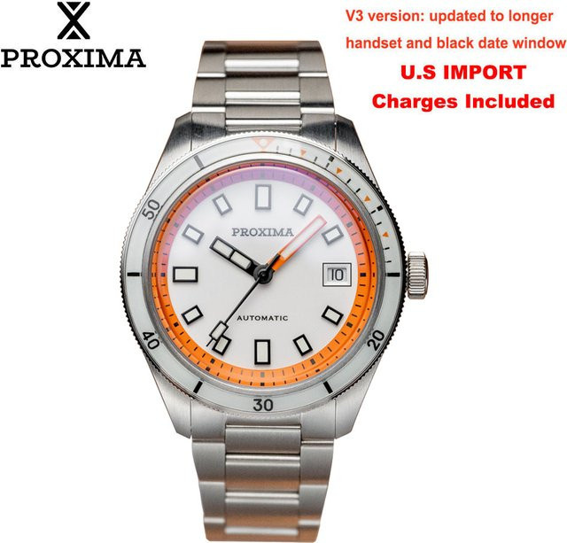 Proxima Taucheruhr, Edelstahl, Saphirglas, Herren - Bild 1