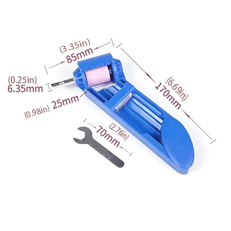 LouCnloin Korund Schleifrad Set in Blau für Bohrer zum Spitzen und Polieren, passend für 2-12,5 mm - Bild 2