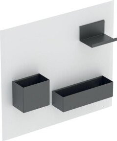 Geberit Magnetwand-Set Acanto in Weiß Hochglanz, B/T/H: 44,9 x 38,8 x 7,5 cm - Bild 1