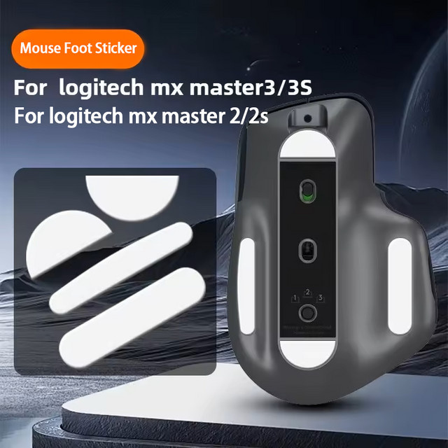 Logitech Anti-Rutsch-Mauspad aus TPU für MX Master 3/3S und 2/2S, 1 Set Maus-Fußgriffpads zur Verbesserung des Griffs - Bild 1