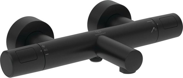 Ideal Standard Alero Badethermostat mit Einhebelmischer in Schwarz Matt - Bild 1
