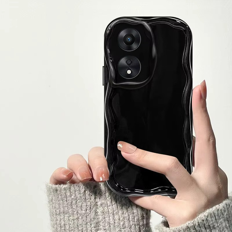Transparente TPU Wellen-Softcase Schutzhülle für OPPO A98, F23, A78, A58, A38, A18, A17, A17K und Reno8 T 5G/4G - Bild 2