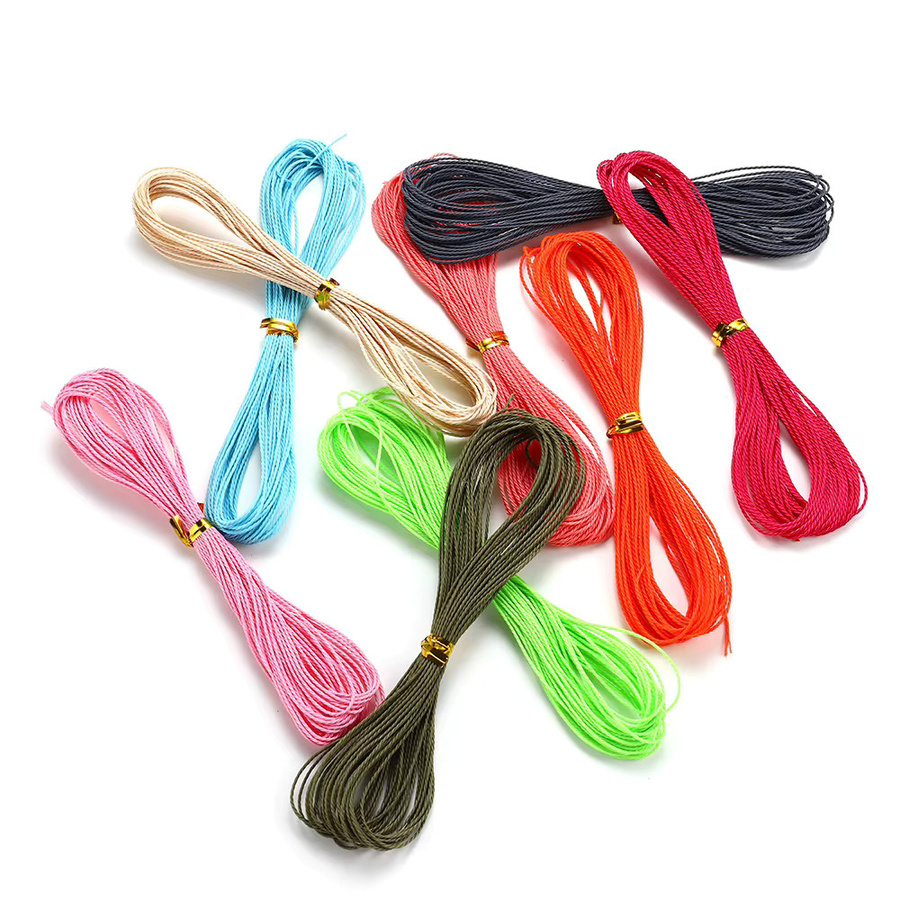 AGCFABS Baumwolle String Perlen Schnur, 1mm, Unisex - Bild 2