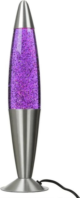 EASYLIGHT Lavalampe Glitter Violett mit Leuchtmittel, Höhe: 42 cm - Bild 1