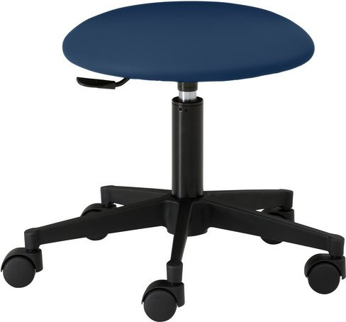 Mayer Sitzmöbel Drehhocker 1350 blau mit Rollen und höhenverstellbarem Sitz, Breite: 50 cm - Bild 1
