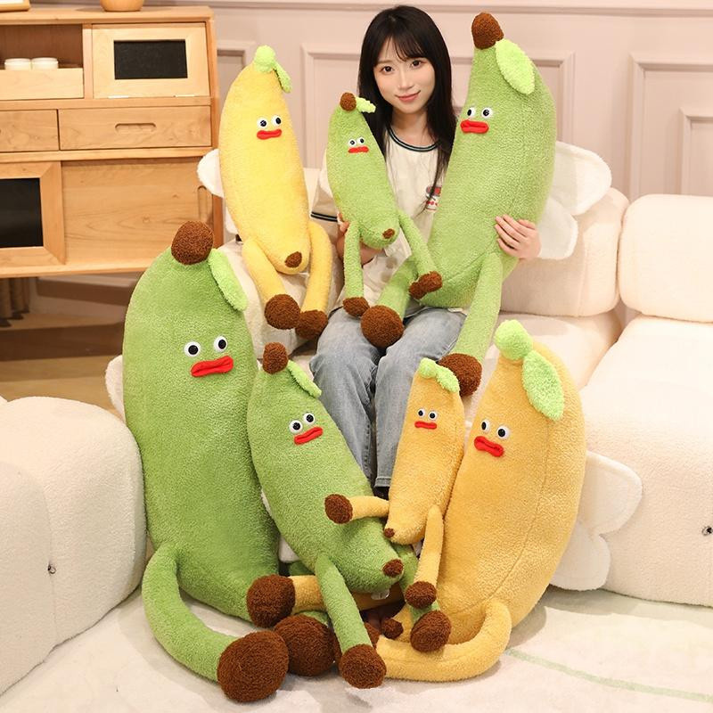 GDzaccly Banane Plüschtier Gelb Grün Obst Serie Puppen - Bild 2
