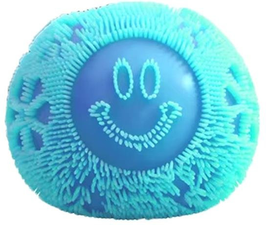 BC Pet Supplies Fusselball Quetschspielzeug, Blau, Silikon, ab 12 Jahre - Bild 1