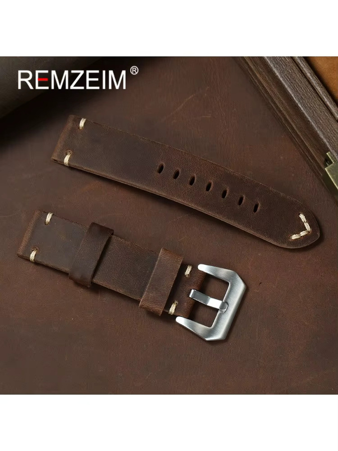 REMZEIM Uhrenarmband Leder, Vintage, Herren - Bild 2