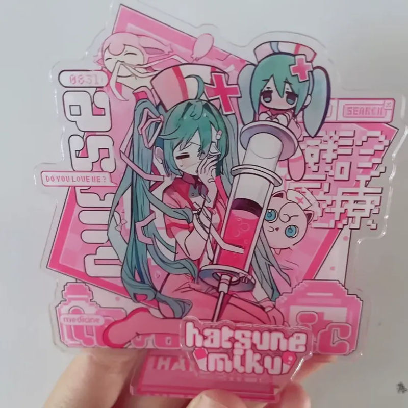 2 Stück Bandai Kawaii Miku Anime Acryl-Standfiguren aus Kunststoff, mehrfarbig - Bild 5