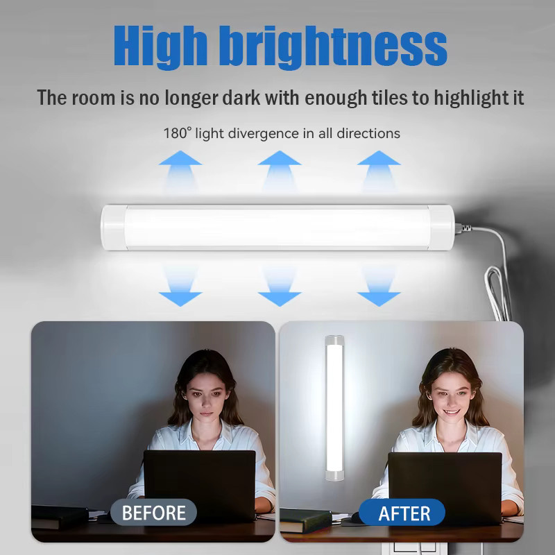 LANGYUE LED-Lichtröhre in Weiß für Schreibtisch, Küche und Schrankbeleuchtung - Bild 2