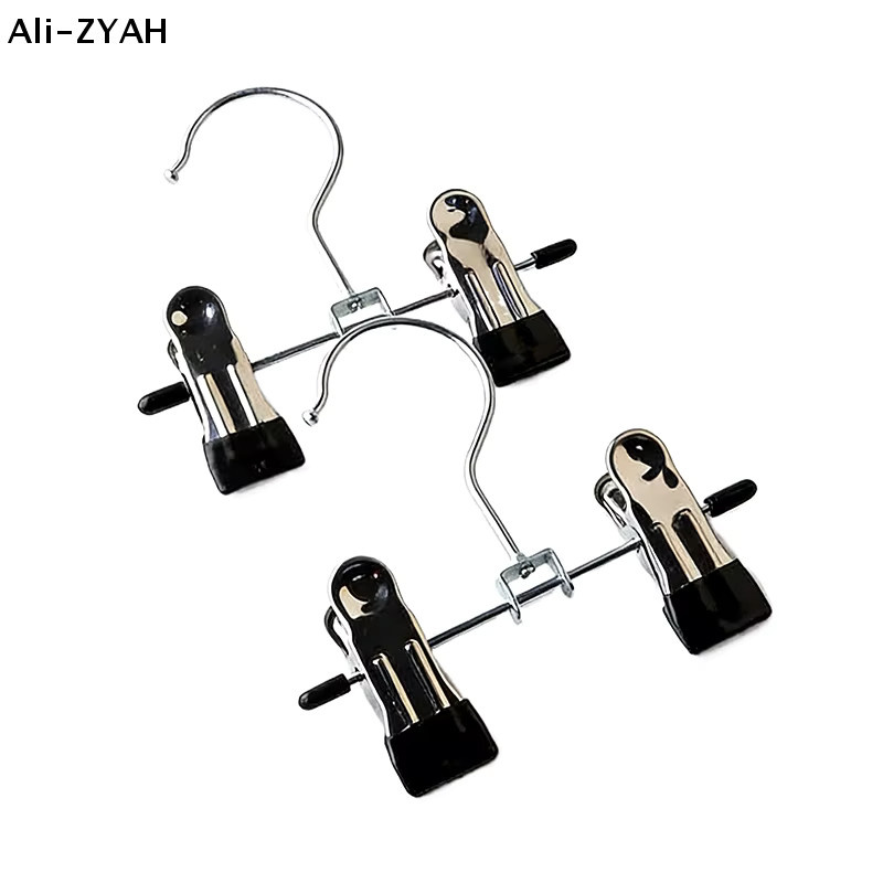 ZYH Multifunktionale Wäscheklammern aus Stahl mit tragbarem Haken in Schwarz und Silber - Bild 4