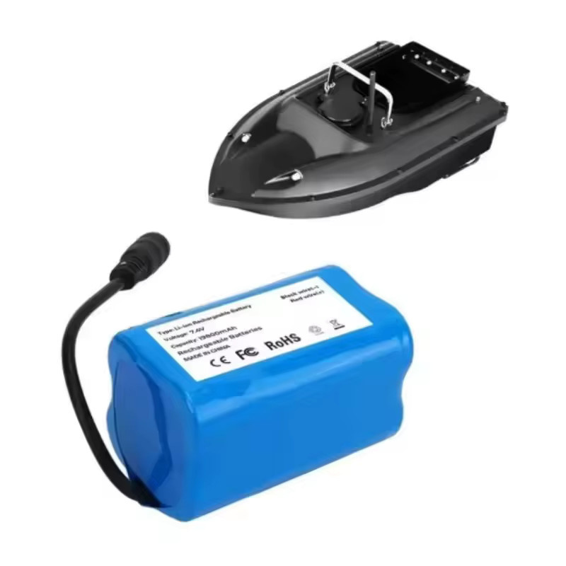 ALalito Lithium-Batterie 7,4 V 19800 mAh in Blau für T188 T888 2011-5 RC Suchboot und Fernbedienung Zubehör - Bild 4