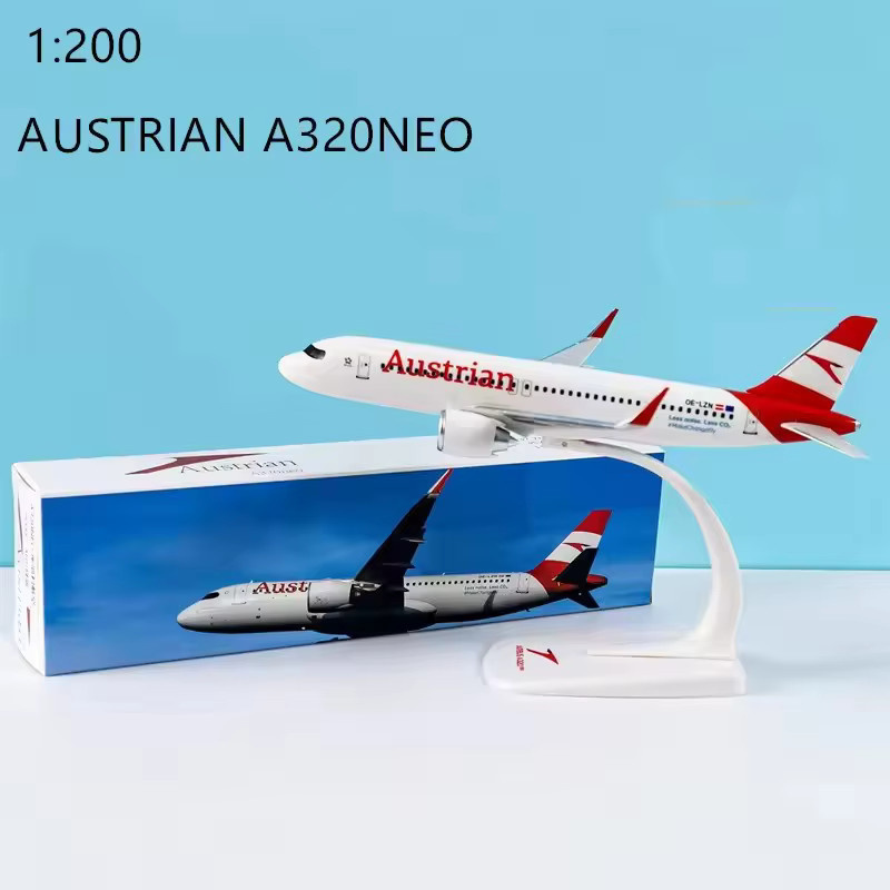 ART CROWN MODEL Flugzeug-Bausatz A320neo, 1:200 Maßstab, Weiß - Bild 1