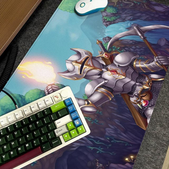 T-Terraria Mauspad XXL Computer Schreibtischunterlage mit HD Art Design in Schwarz und Multicolour, B/T: 90 x 40 cm - Bild 1