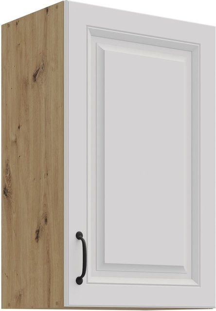 Hängeschrank Stilo für deine Küchenzeile in Weiss und Eiche mit Einlegböden, Breite: 45 cm - Bild 1