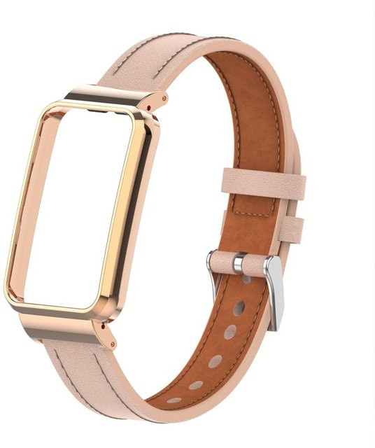 Xiaomi Uhrenarmband Leder, Roségold, Unisex - Bild 1