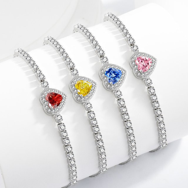 yiwanwan Armband, 925 Silber, Kristall, Zirkonia, Damen - Bild 1