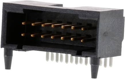 Molex Einbau-Buchsenleiste Standard 741640014 Tube in Schwarz und Gold aus Kunststoff - Bild 1