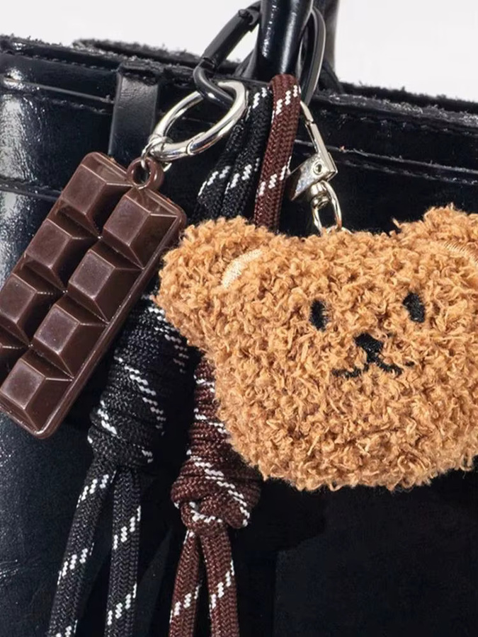 Yogodlns Teddybär-Anhänger, Plüsch, Unisex - Bild 3