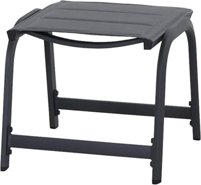 Siena Garden Hocker Tesoro aus Aluminium in Matt-Anthrazit, B/T/H: 51 x 51 x 43 cm - Bild 1