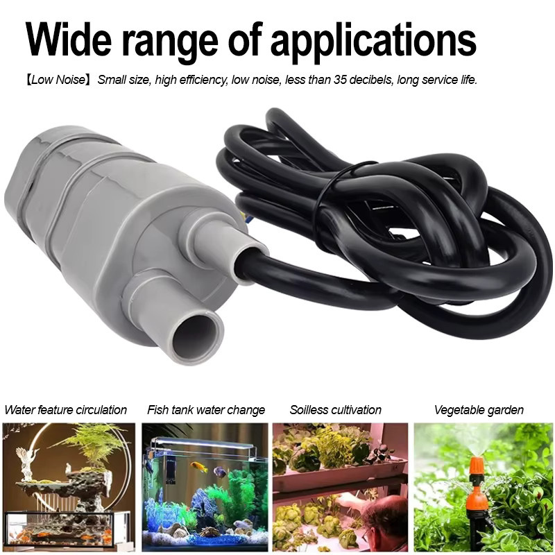xmshxltd Tauchpumpe DC12V mit 1000L/H Durchfluss für Schlitzmaschinen, Wasserbohren und Aquarien - Bild 4