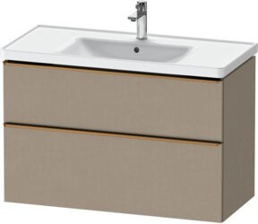 Duravit Waschtischunterschrank D-Neo Wandmontage in Beige, B/T/H: 98,4 x 45,2 x 62,5 cm - Bild 1