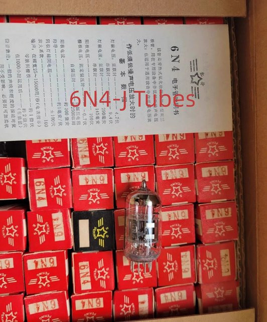 2 Stück GHXAMP New Beijing 6N4-J Vakuumröhren als Ersatz für ECC83 12AX7 5751 B339 in transparent - Bild 1