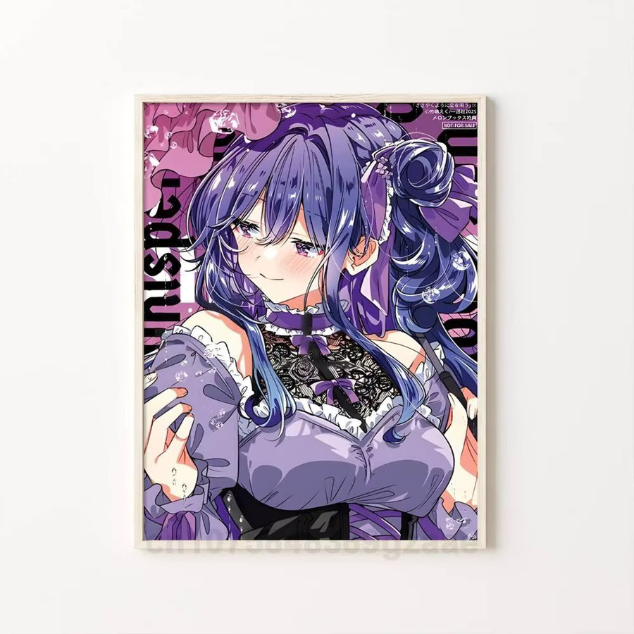 Wasserdichter Anime Watanare Wandaufkleber aus Papier für deine Heimdekoration in Mehrfarben - Bild 5