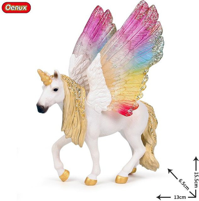 Oenux Regenbogen-Pegasus Märchen Actionfigur PVC ab 3-6 Jahren - Bild 1