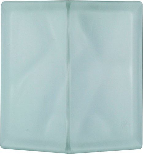 Fuchs Design Glasbaustein in Weiss und Transparent mit Satin-Finish, Breite: 13,2 cm, Höhe: 19,0 cm - Bild 1