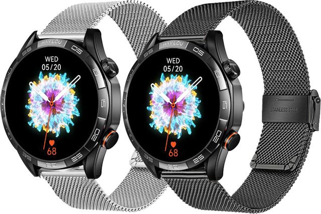 Haylou Smartwatch-Armband Milanese, Edelstahl, Unisex, 20 mm, 22 mm - Bild 1