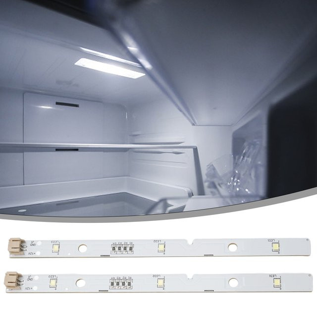 2er-Set LED Lichtstreifen Ersatz für Rongsheng und Hisense Kühlschränke, Farbe Weiß, Ersatzteil MDDZ-162A 1629348 1529227 - Bild 1