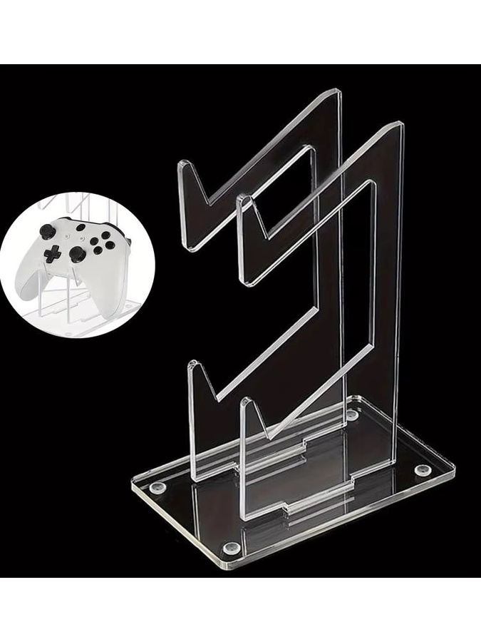 Doppeldeck Game Controller Halter und Gaming Headset Ständer aus Acryl in Transparent - Bild 6