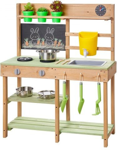 VEVOR Mud Kitchen aus Holz für Kinder mit Kochstelle, Spüle und Zubehör für den Außenbereich - Bild 1