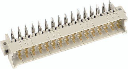 HARTING Messerleiste aus Messing in Beige, 3 Reihen, Artikelnummer 09061486921 - Bild 1