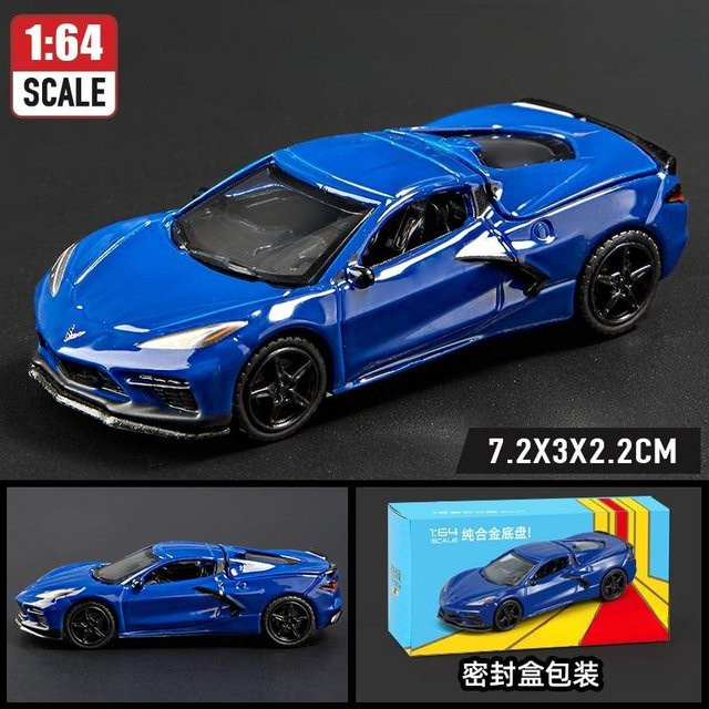 Linyi toy car Gt500 Supra Pontiac Sportwagen Modell, 1:64, Metall, ab 14 Jahren - Bild 1