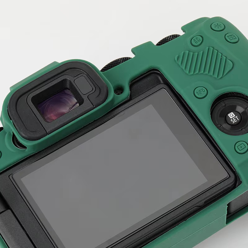 JAOUCAM Silikon-Kameratasche für Canon EOS R8 in Braun – Stoßfeste und kratzresistente Schutzhülle - Bild 3