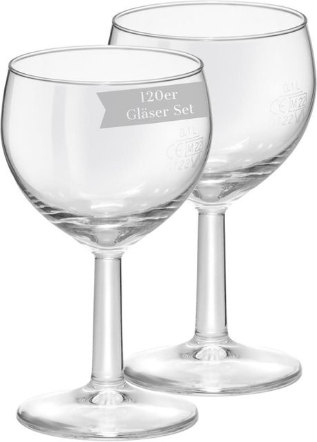 Van Well Weingläser Ballon Profi transparent 120er Set 0,1 l - Bild 1