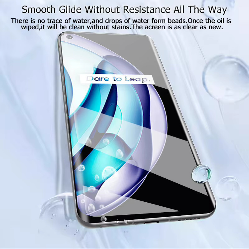 3er-Set gehärtetes Schutzglas für Realme 9 5G, transparent, Full-Cover Displayfolie mit Fingerabdruck-Entsperrung und HD-Schutz - Bild 3