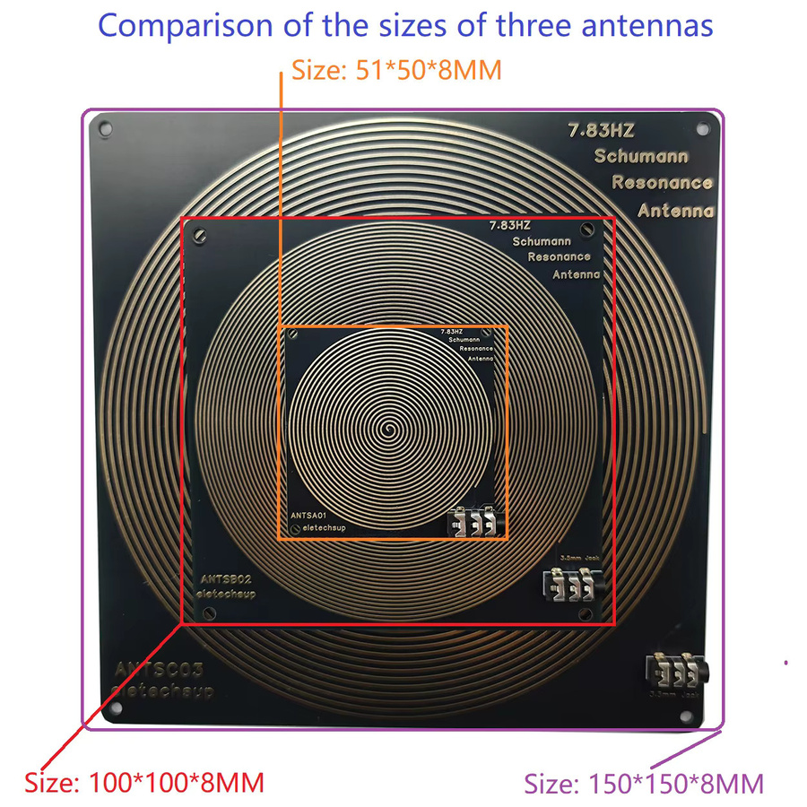 eletechsup Schumann-Resonanzgenerator mit externer Antenne zur Verstärkung des Erd-Herzschlags Signals in den Frequenzen 14,3 Hz, 20,8 Hz, 27,3 Hz und 33,8 Hz - Bild 4