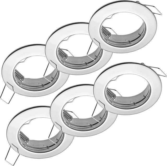Oktaplex 3er Set Einbauspot Sedan Deckenstrahler für LED-Module 50mm in Chromeoptik - Bild 1