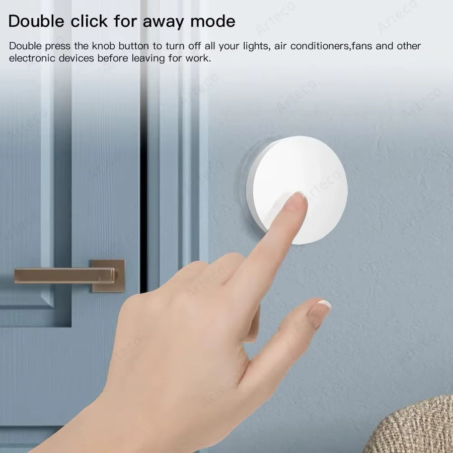 Ewelink Zigbee Smart-Drucktaster Drahtloser Szenenschalter in Weiß zur App-Fernbedienung und Automatisierung, kompatibel mit Zigbee2MQTT Hub - Bild 3