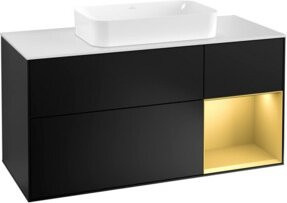 V&B Waschtischunterschrank Finion in Weiß lackiert, Breite: 120 cm, Tiefe: 50,1 cm, Höhe: 50,1 cm - Bild 1