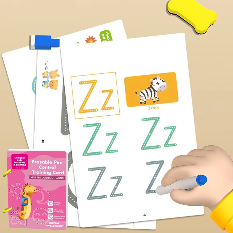 BOHY Wiederholbares Trainingsbuch zur Früherziehung für Kinder zur Stiftkontrolle und Schreibübung, Mehrfarbig - Bild 2