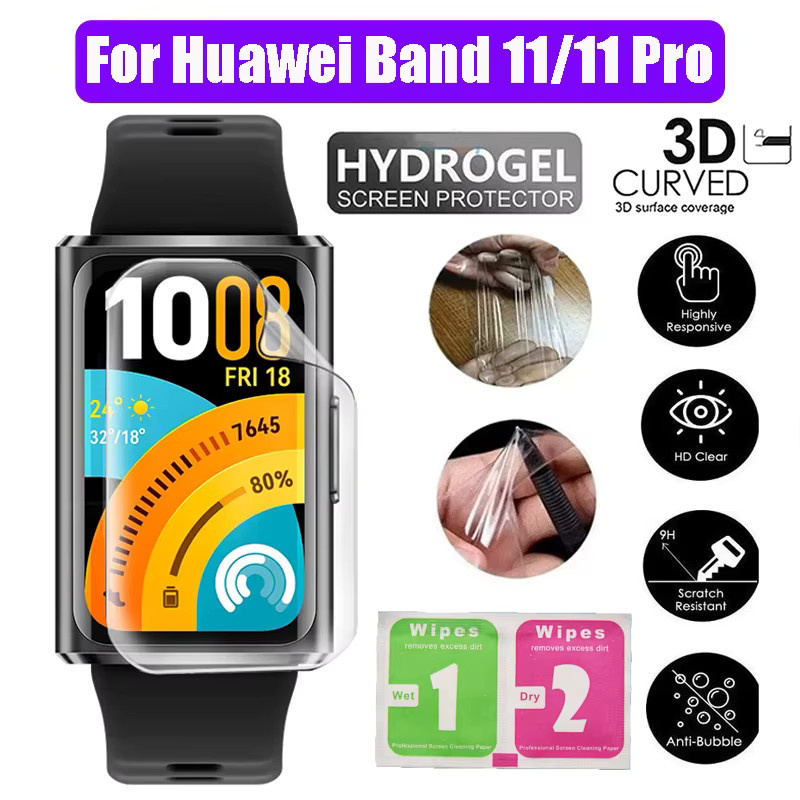 Jansin TPU-Hydrogel-Displayschutzfolie für Huawei Band 11 Pro 10 9 8 7 in Transparent - Bild 4
